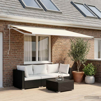 Reservedug til markise Cremefarvet 400 × 300 cm Polyester