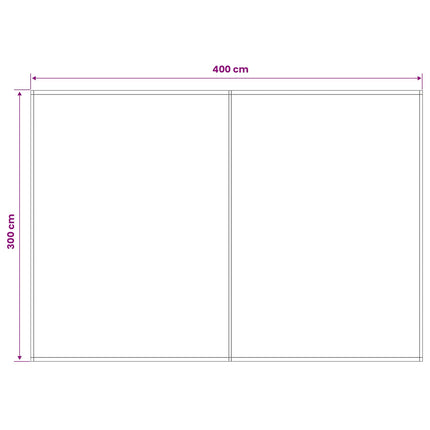 Reservedug til markise Cremefarvet 400 × 300 cm Polyester