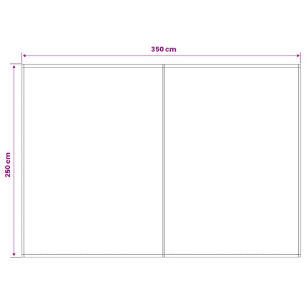 Reservedug til markise Bordeaux Rød 350 x 250 cm Polyester