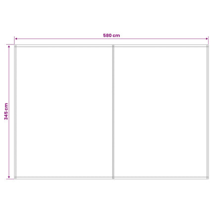 Reservedug til markise Blå og Orange 600 × 350 cm Polyester