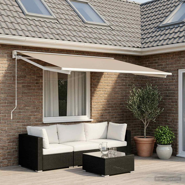 Reservedug til markise Beige 450 × 350 cm Polyester