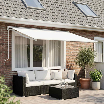 Reservedug til markise Hvid 500 × 300 cm Polyester
