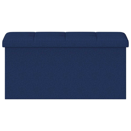 Foldbar opbevaringsbænk Blå 180 kg 80 L 77 x 38 x 38 cm Linned