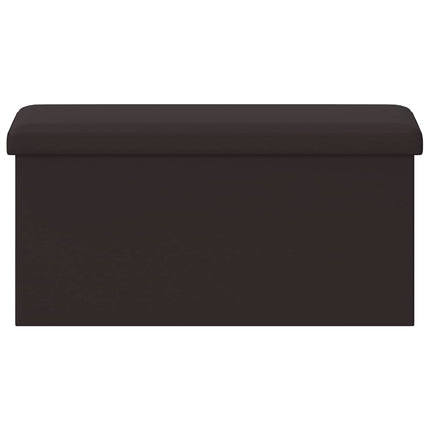 Foldbar opbevaringsbænk Brun 180 kg 80 L 77 x 38 x 38 cm PVC