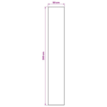 Tæppe Runner LESAKA farverig 50 x 300 cm Diamantvelour