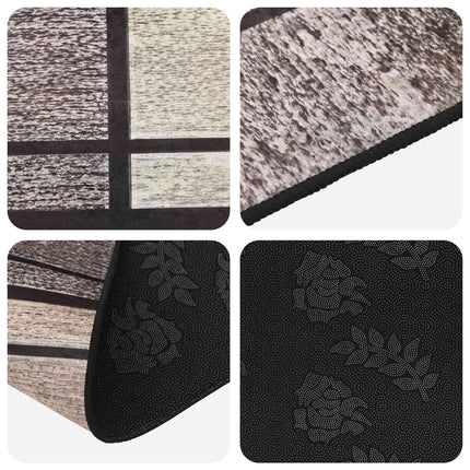 Tæppe Runner LESAKA Brun 100 x 450 cm Diamantvelour