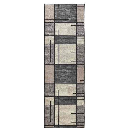 Tæppe Runner LESAKA Brun 100 x 450 cm Diamantvelour
