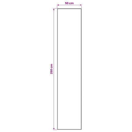 Tæppe Runner LESAKA Sort og hvid 50 x 250 cm Diamantvelour