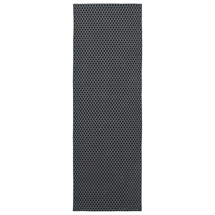 Tæppe Runner ORIZ 1150 gsm Sort mesh mønster