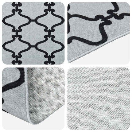 Tæppe Runner ORIZ 1150 gsm Sort mesh mønster