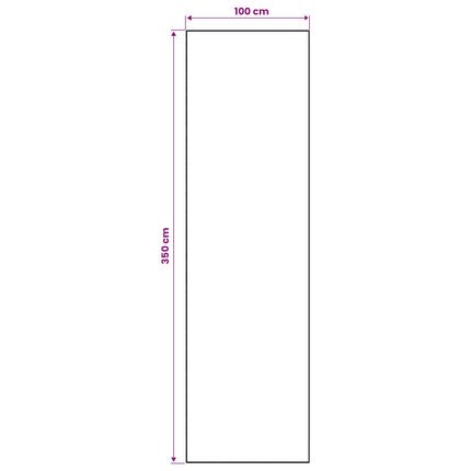 Tæppe Runner ORIZ 1150 gsm Sort mesh mønster