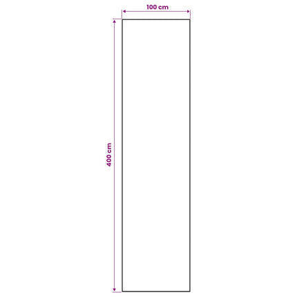 Tæppe Runner ORIZ 1150 gsm Sort mesh mønster
