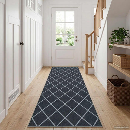 Tæppe Runner ORIZ 1150 gsm Sort mesh mønster