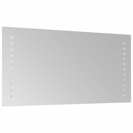 LED badeværelsesspejl Transparent 40 x 20 cm hærdet glas