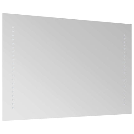 LED badeværelsesspejl Transparent 70 x 40 cm hærdet glas
