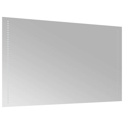 LED badeværelsesspejl Transparent 100 x 60 cm hærdet glas