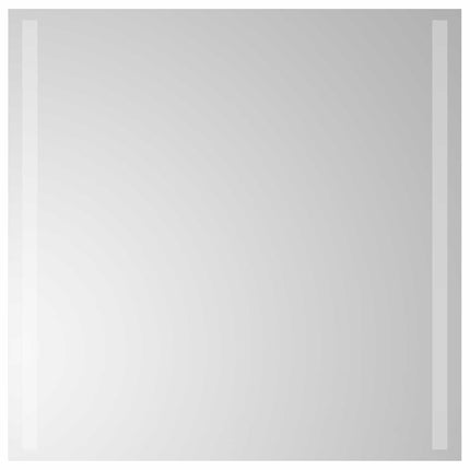 LED badeværelsesspejl Transparent 60 x 60 cm hærdet glas