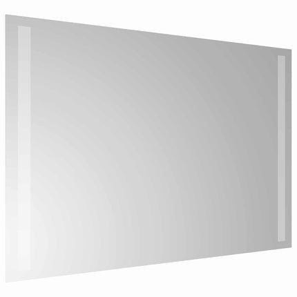 LED badeværelsesspejl Transparent 60 x 40 cm hærdet glas