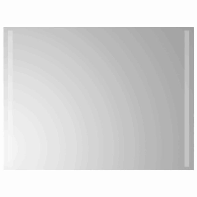 LED badeværelsesspejl Transparent 80 x 60 cm hærdet glas