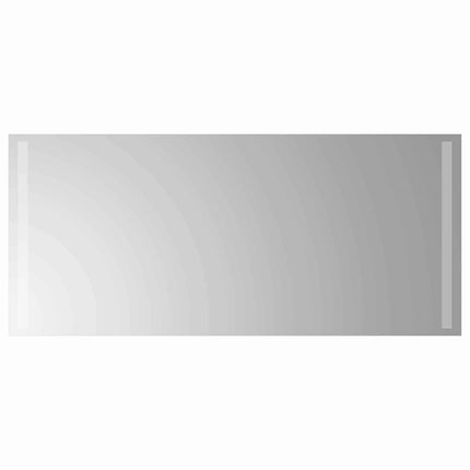 LED badeværelsesspejl Transparent 90 x 40 cm hærdet glas