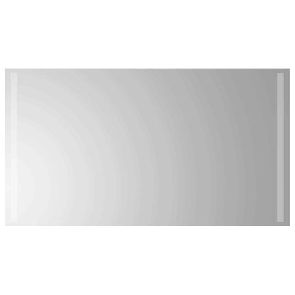 LED badeværelsesspejl Transparent 90 x 50 cm hærdet glas