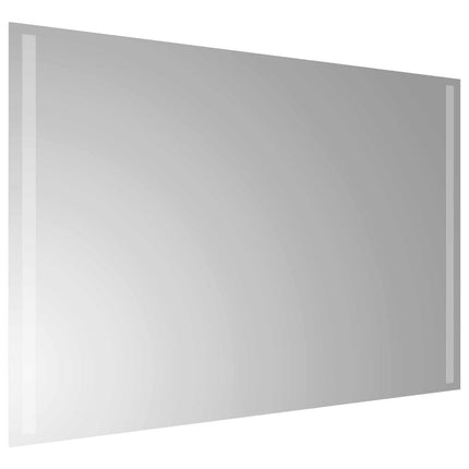 LED badeværelsesspejl Transparent 90 x 60 cm hærdet glas
