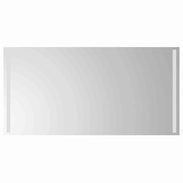 LED badeværelsesspejl Transparent 100 x 50 cm hærdet glas