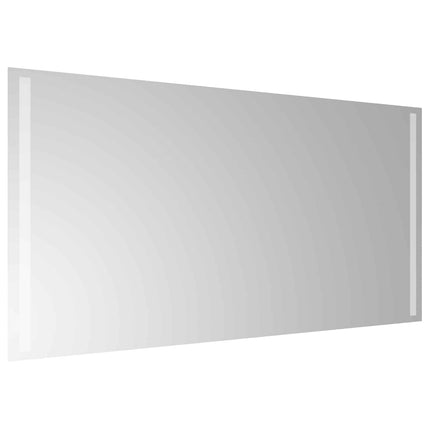 LED badeværelsesspejl Transparent 100 x 60 cm hærdet glas
