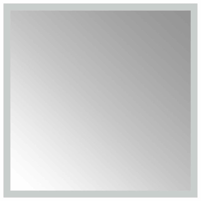 LED badeværelsesspejl Transparent 40 x 40 cm hærdet glas