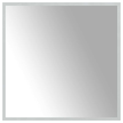 LED badeværelsesspejl Transparent 60 x 60 cm hærdet glas