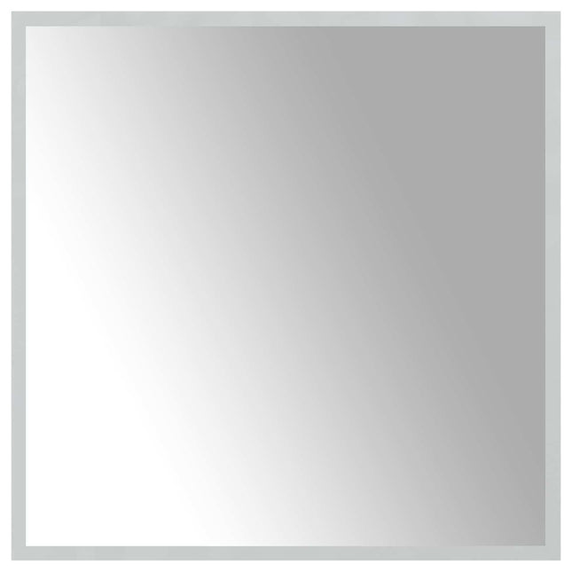 LED badeværelsesspejl Transparent 60 x 60 cm hærdet glas