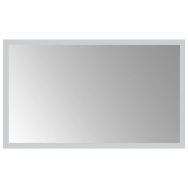 LED badeværelsesspejl Transparent 50 x 30 cm hærdet glas