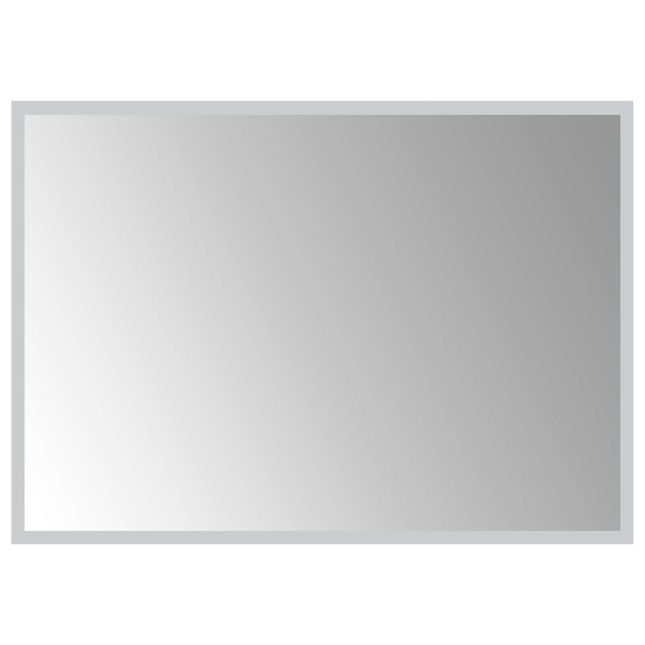 LED badeværelsesspejl Transparent 70 x 50 cm hærdet glas