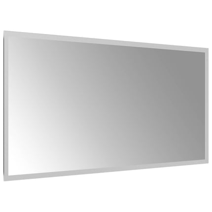 LED badeværelsesspejl Transparent 80 x 40 cm hærdet glas