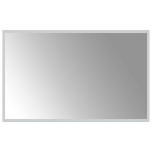 LED badeværelsesspejl Transparent 80 x 50 cm hærdet glas