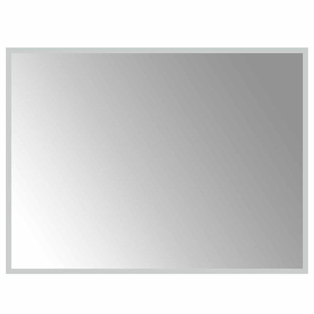 LED badeværelsesspejl Transparent 80 x 60 cm hærdet glas