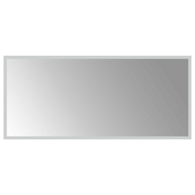 LED badeværelsesspejl Transparent 90 x 40 cm hærdet glas