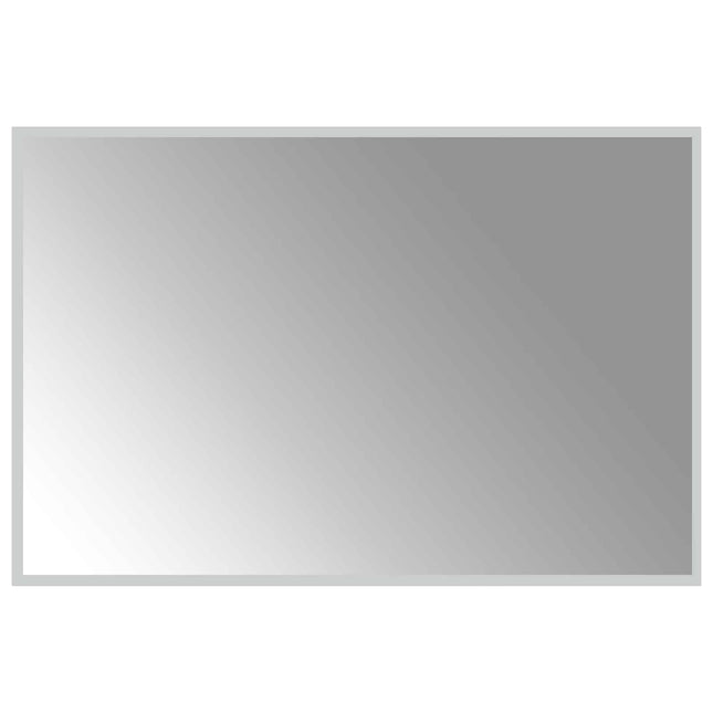 LED badeværelsesspejl Transparent 90 x 60 cm hærdet glas