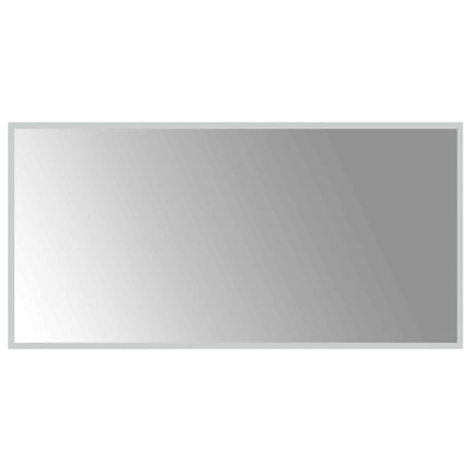 LED badeværelsesspejl Transparent 100 x 50 cm hærdet glas
