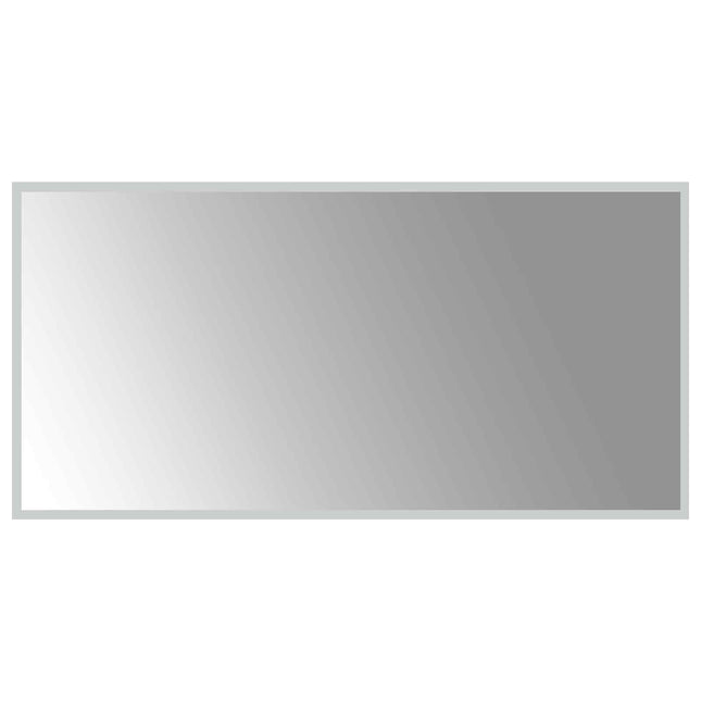 LED badeværelsesspejl Transparent 100 x 50 cm hærdet glas