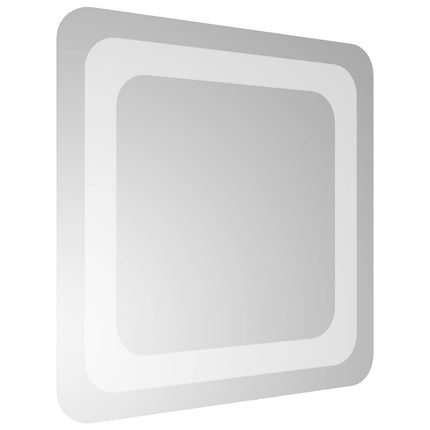 LED badeværelsesspejl Transparent 30 x 30 cm hærdet glas