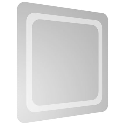LED badeværelsesspejl Transparent 50 x 50 cm hærdet glas
