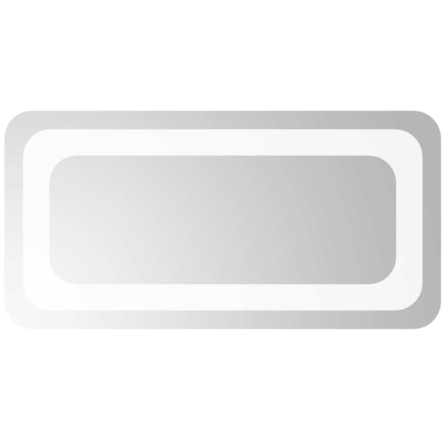LED badeværelsesspejl Transparent 40 x 20 cm hærdet glas