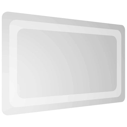 LED badeværelsesspejl Transparent 50 x 30 cm hærdet glas