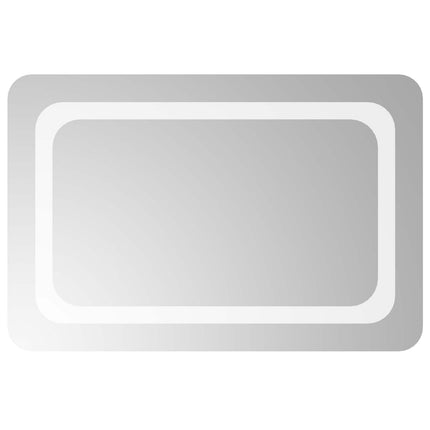 LED badeværelsesspejl Transparent 60 x 40 cm hærdet glas