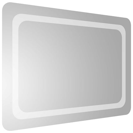 LED badeværelsesspejl Transparent 70 x 50 cm hærdet glas