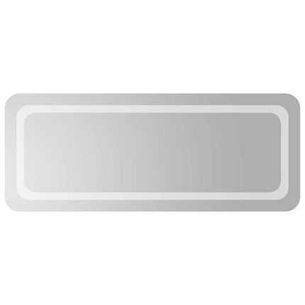 LED badeværelsesspejl Transparent 100 x 40 cm hærdet glas