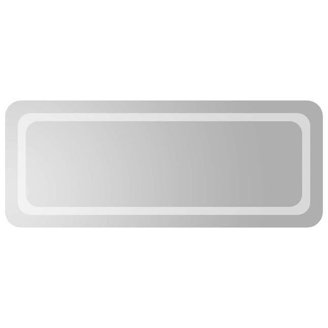 LED badeværelsesspejl Transparent 100 x 40 cm hærdet glas
