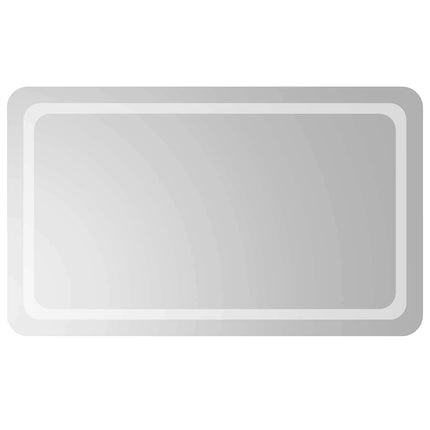 LED badeværelsesspejl Transparent 100 x 60 cm hærdet glas