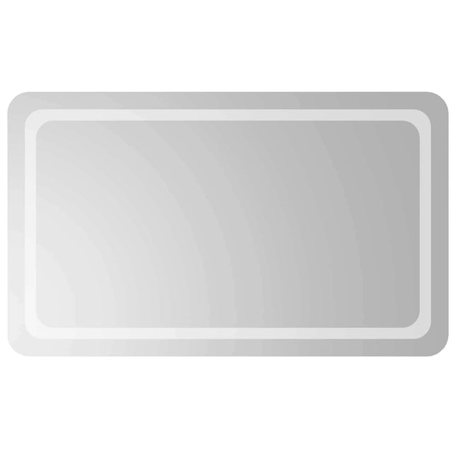 LED badeværelsesspejl Transparent 100 x 60 cm hærdet glas